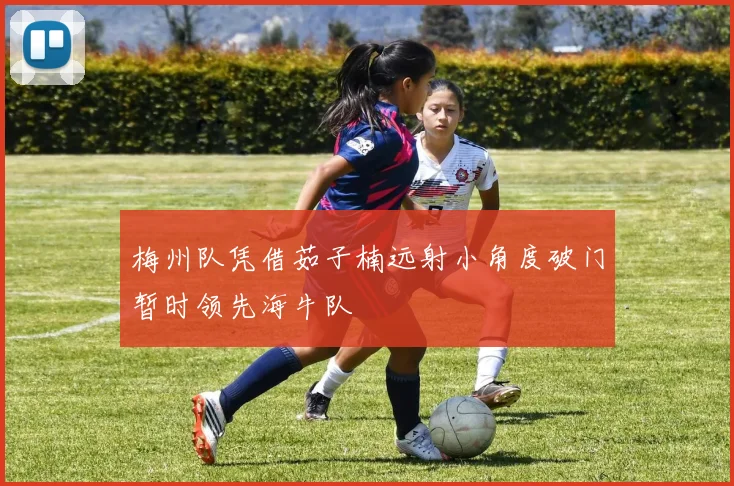 梅州队凭借茹子楠远射小角度破门暂时领先海牛队